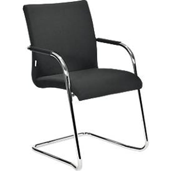 Sledestoel SSI Project SC8306, met armleuningen, gestoffeerd, stapelbaar