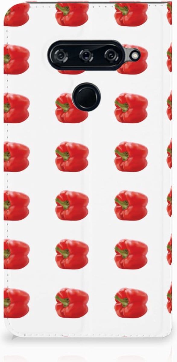 LG V40 Thinq Flip Style Cover Paprika Red