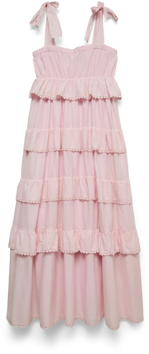 VERO MODA - VMDOLORES SL TIE ANKLE DRESS EXP - Dames - Maxi jurken