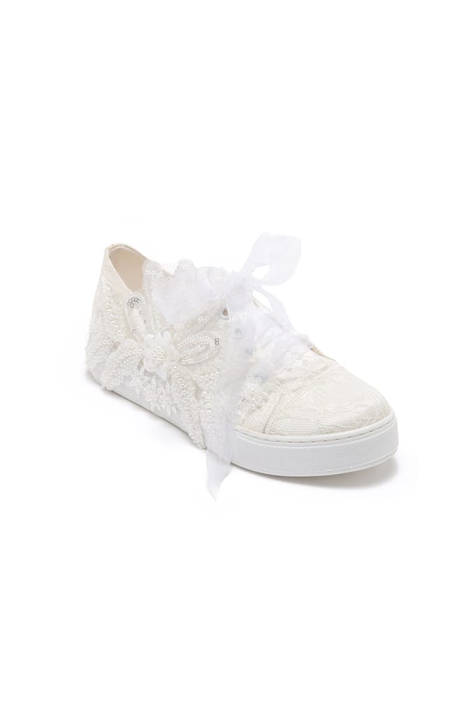 Lora Bruids Kant Sneaker