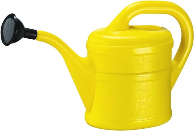 Gieter 2 liter van kunststof in geel