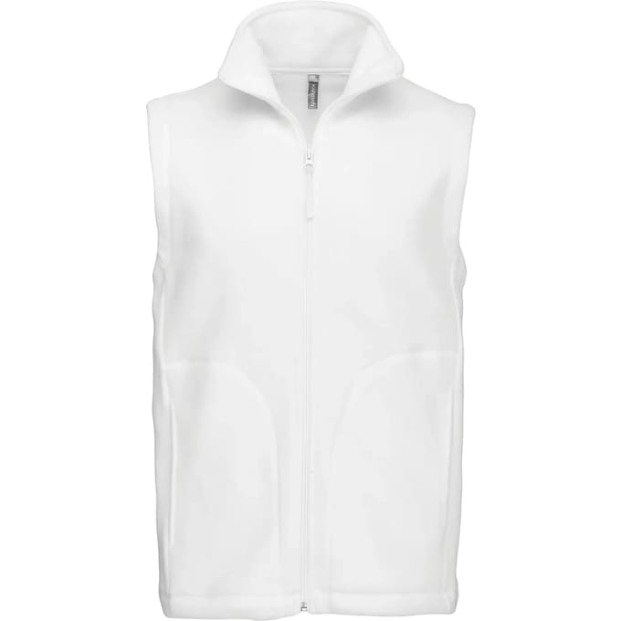 Fleecebodywarmer 'Luca' merk Kariban maat S White