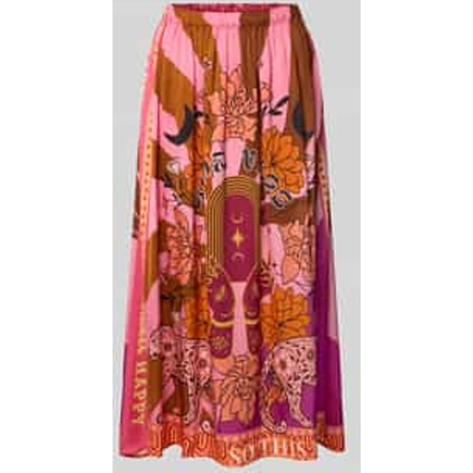 Midirok van viscose met elastische band