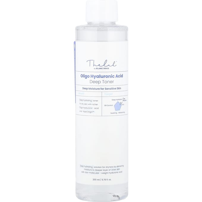 The Lab by BLANC DOUX, Oligo Hyaluronzuur Diepe Toner, 200ml (6,76 fl oz) white