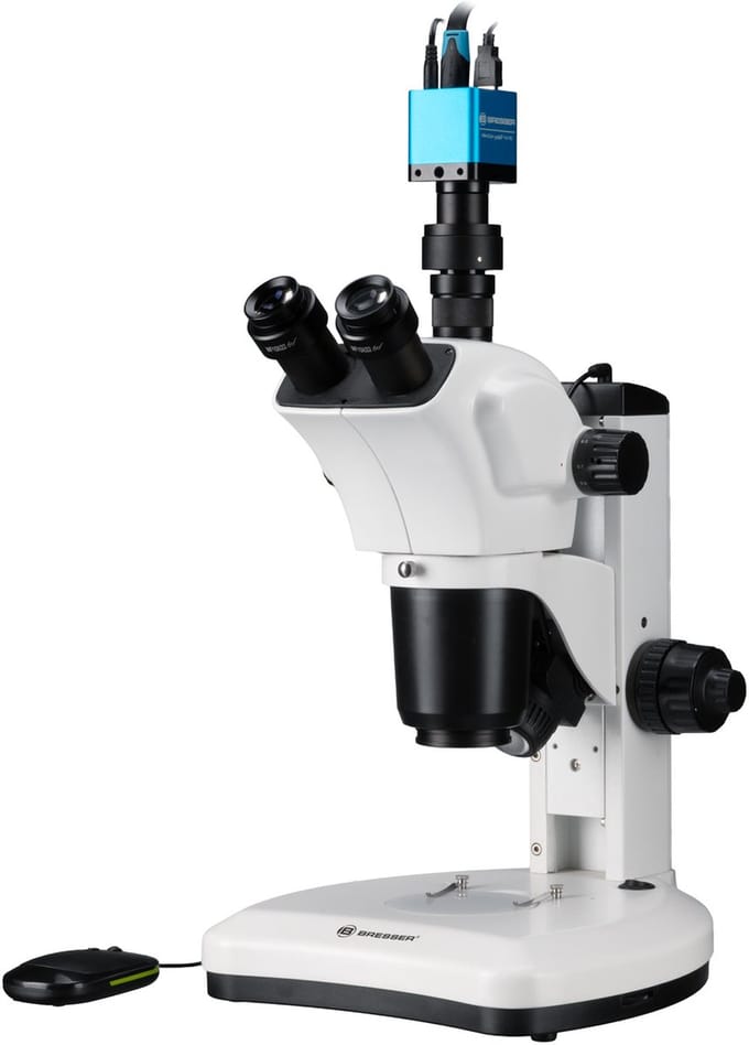 Bresser Microscoop - Science ETD-301 Trino - 7x -63x - Incl. MikroCam MINI Full HD HDMI