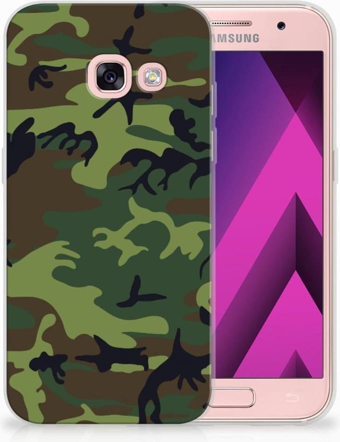 Samsung Galaxy A3 2017 TPU bumper Army Dark