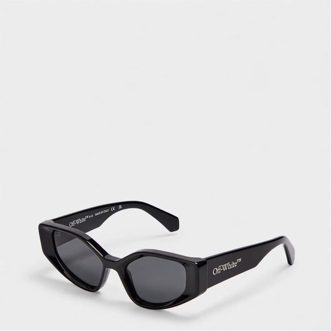 Accessoires Off White Memphis Square Volle Rand Zonnebril in Zwart/Dark Grey