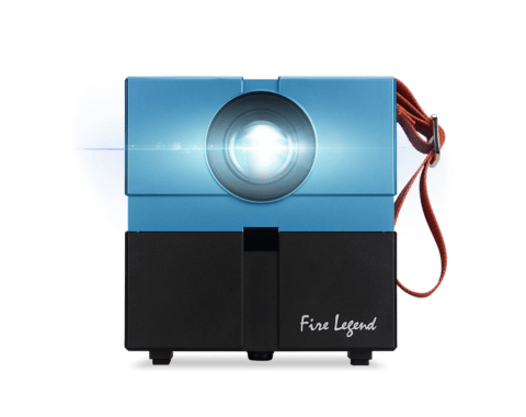 AOPEN Beamer Portable LED, QH12a, Instap/HD, HD Resolution, 135 lm Brightness, Blauw