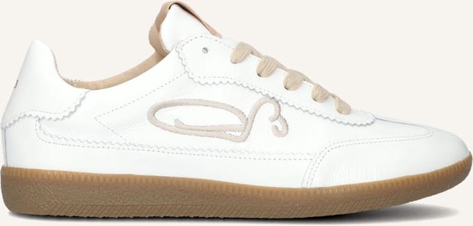 Fred De La Bretoniere - Pearl Sign Sneaker Lak Gebroken Wit - Maat 41