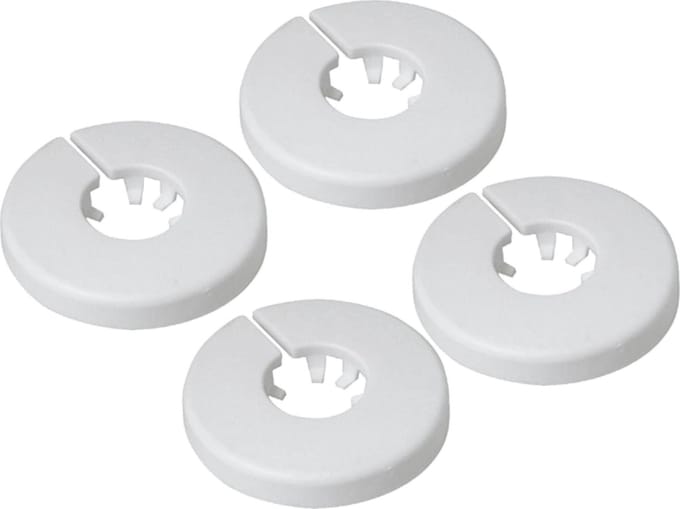 Plieger Buisrozet 22mm Wit – Set van 4 stuks