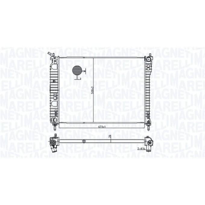 Radiator MAGNETI MARELLI 350213179800
