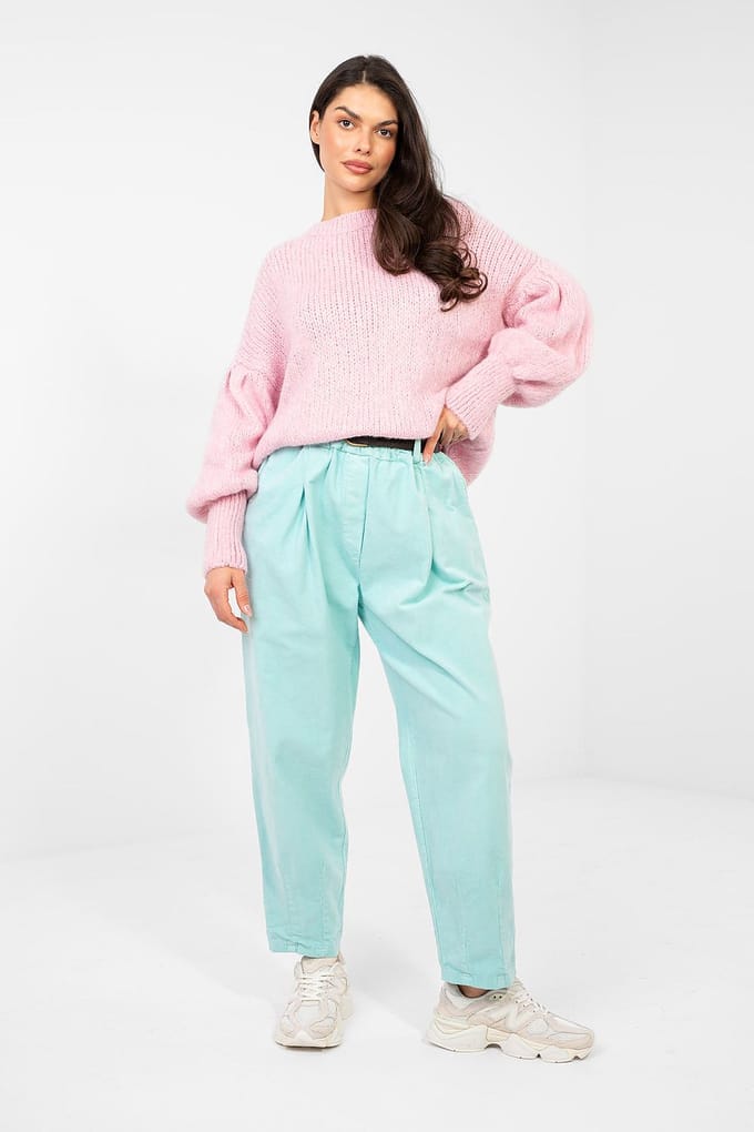 Valeria Corduroy Pants - Aquablau / Einheitsgröße
