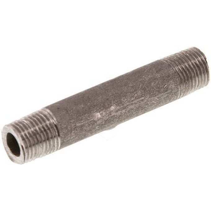 R 1/8'' RVS Dubbele Pijpnippel 20 Bar DIN 2982 - 50mm