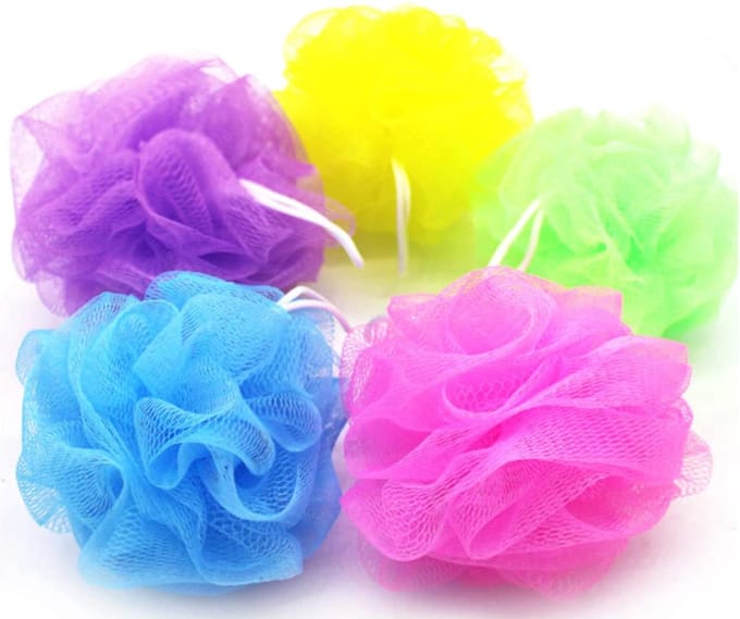 Badspons 50g - Douche Puff - Scrubbing Spons - Badkamer - Accessoires Badkamer - Douche - Badsponzen - Soft spons