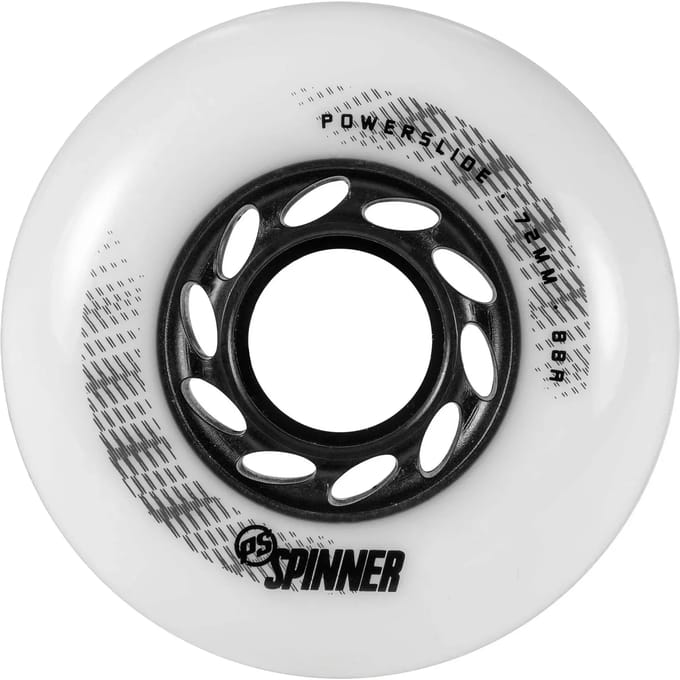 Powerslide Spinner 4 Units Wiel Wit 72 mm / 88A