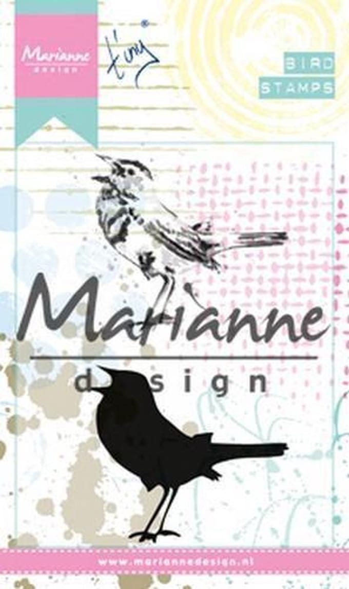 Marianne Design Cling Stempel Tinys Birds 2 MM1619