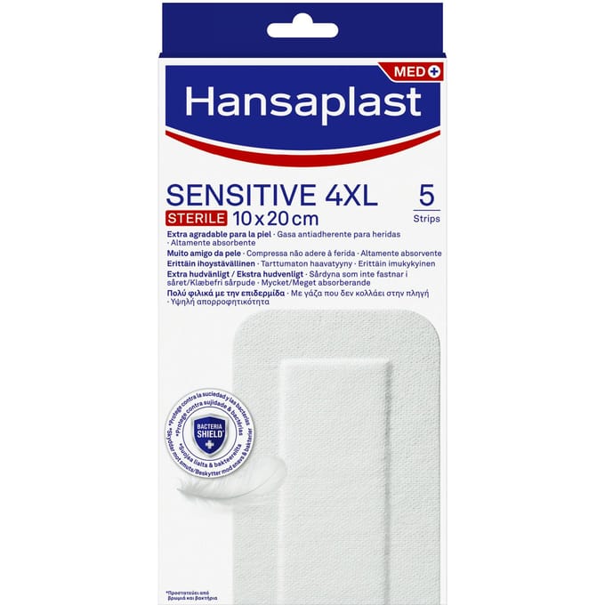 Hansaplast Sensitive 4XL 10 x 20 cm 5 st