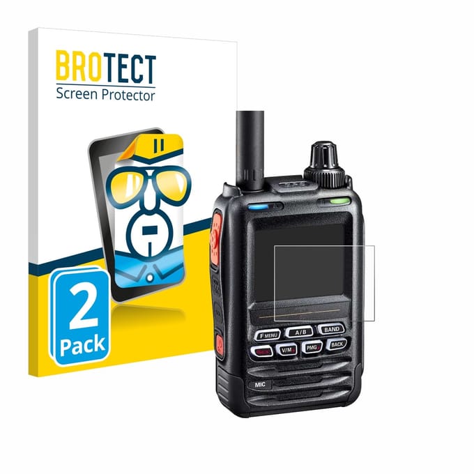 BROTECT - Screenprotector voor Yaesu FT-5DE/DR - Folie Beschermfolie transparant 2 Stuks