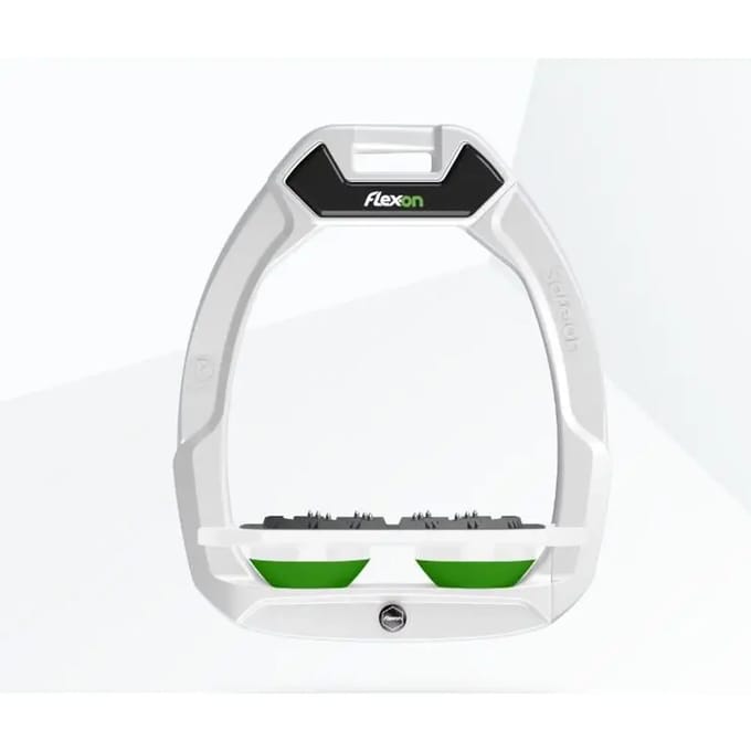 Plat Ultra Grip Veiligheidsbeugels Wit/Wit/Groen Flex-On Safe-On