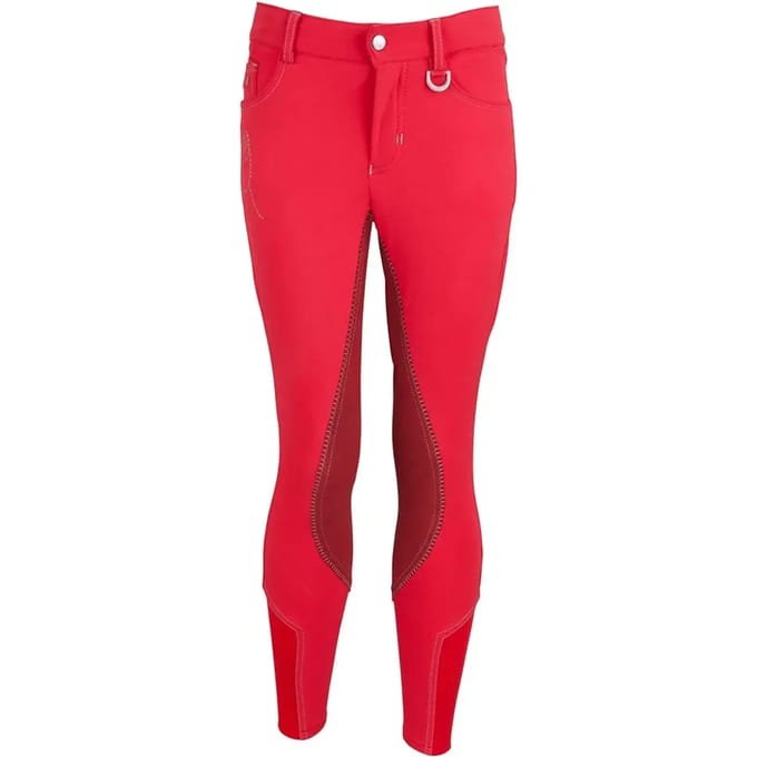 BR Rijbroek Marley kinderen microfiber zitvlak 152 Rood