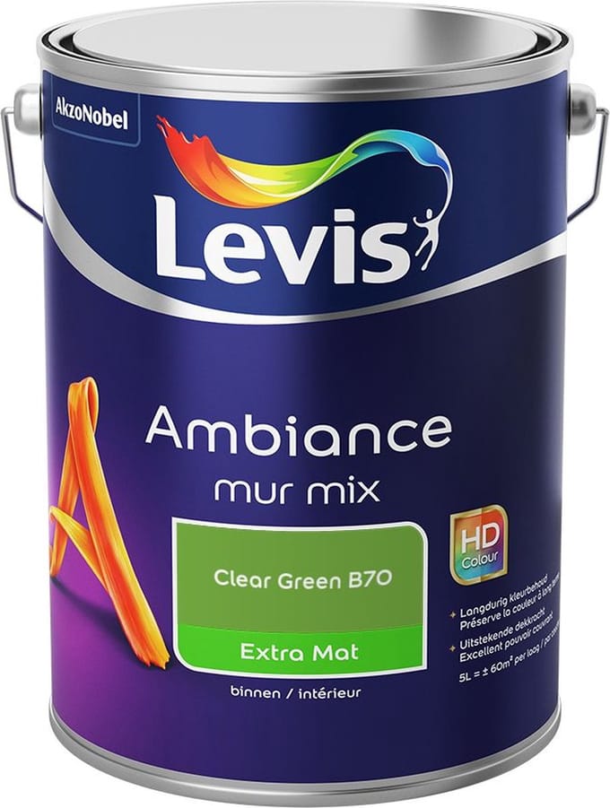 Levis - Ambiance Mur Extra Mat Mix - Clear Green B70 - Mengverf - 5 L