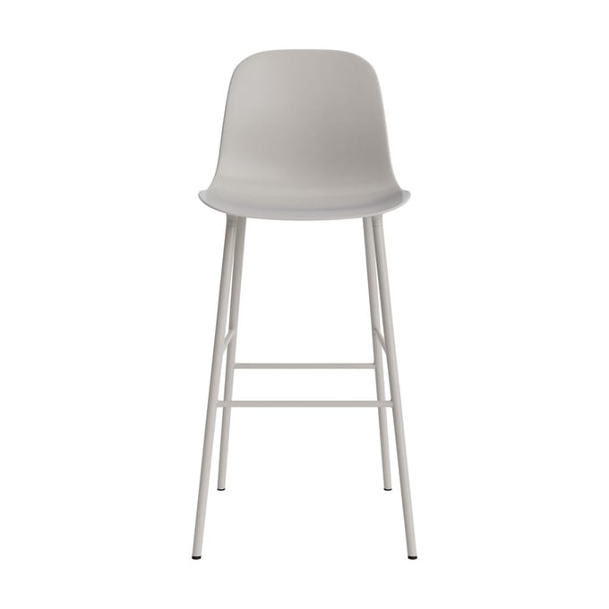 Normann Copenhagen Form Barstoel staal - NormannCopenhagenFormWarmGrey - 75 cm