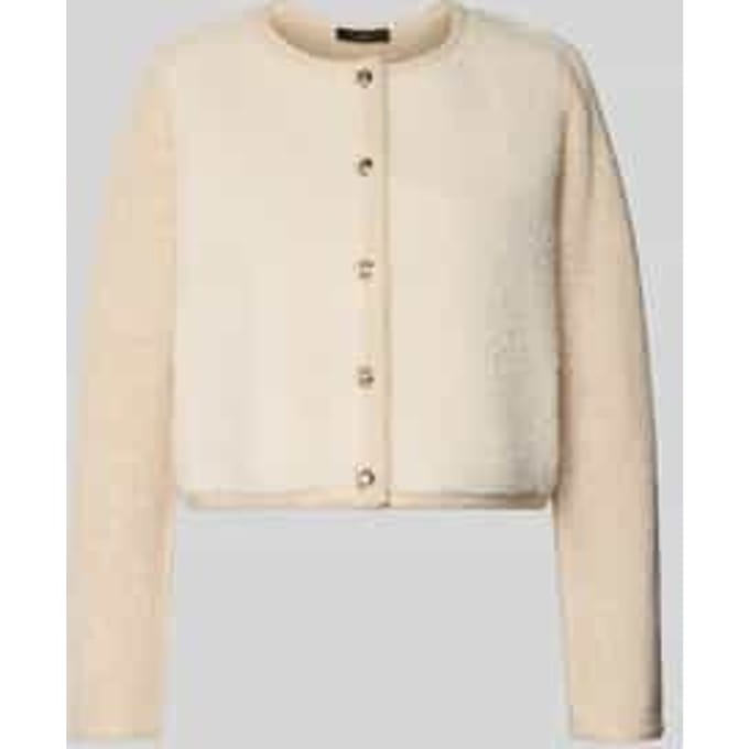 regular fit gebreid jack met wol
