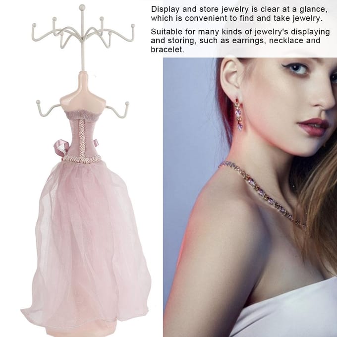 Model Jurk Hoge hakken Oorbel Ketting Ring Sieradenhouder Standaard Display(Groot model)
