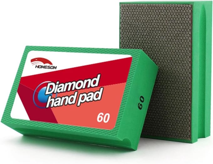 Diamant Hand Polijstpad - 60 Grit - Voor Graniet, Marmer, Steen en Glas