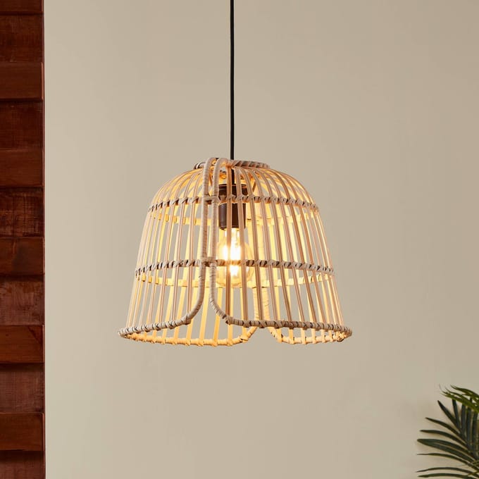 EGLO Glyneath Hanglamp - E27 - Ø 37,5 cm - Zwart/Hout