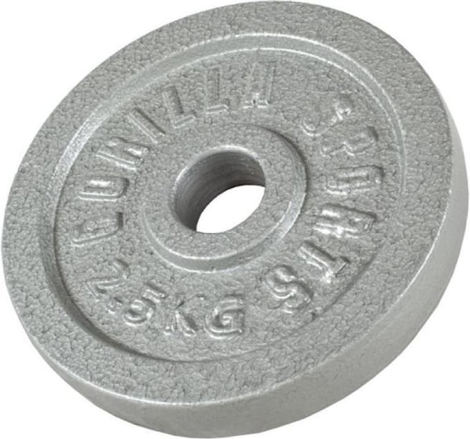 Gorilla Sports Gewichtsschijf - Halterschijf - Gietijzer - 30 mm - 2,5 kg