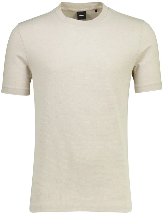 Beige t-shirt BOSS Black Thompson ronde hals