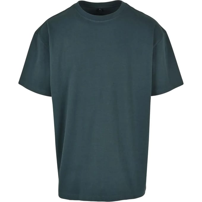 Build Your Brand - Heavy Oversized T-Shirt - Bottle Green maat S