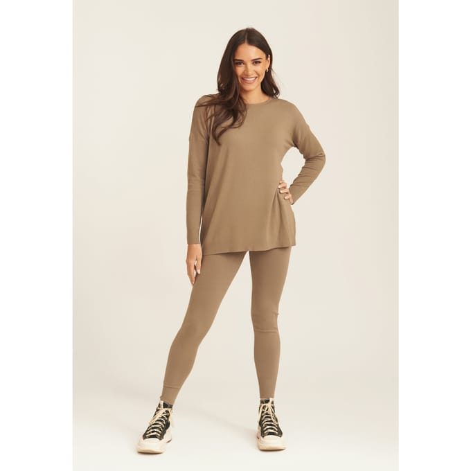Geborstelde Katoenen Leggings