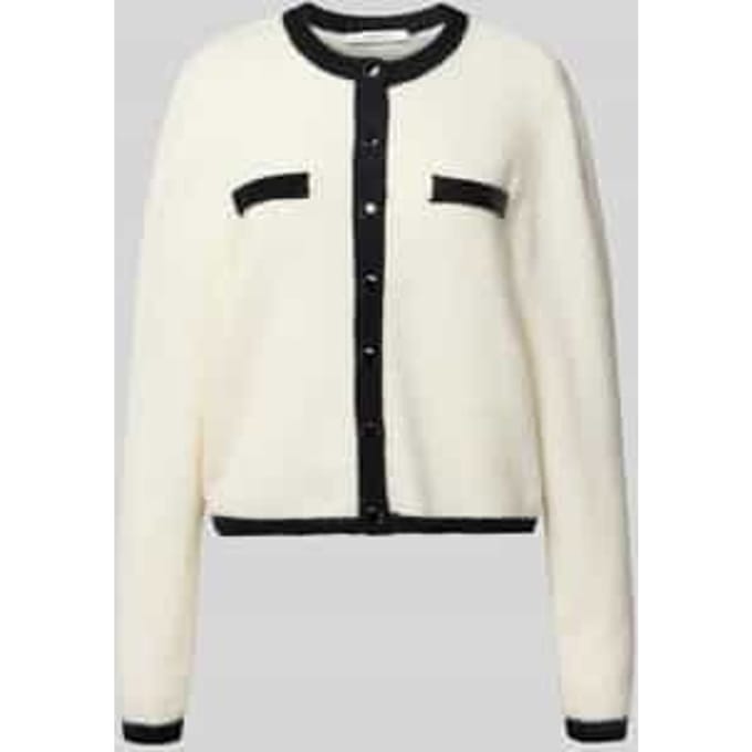 Gebreid jack met knoopsluiting, model 'alpha'