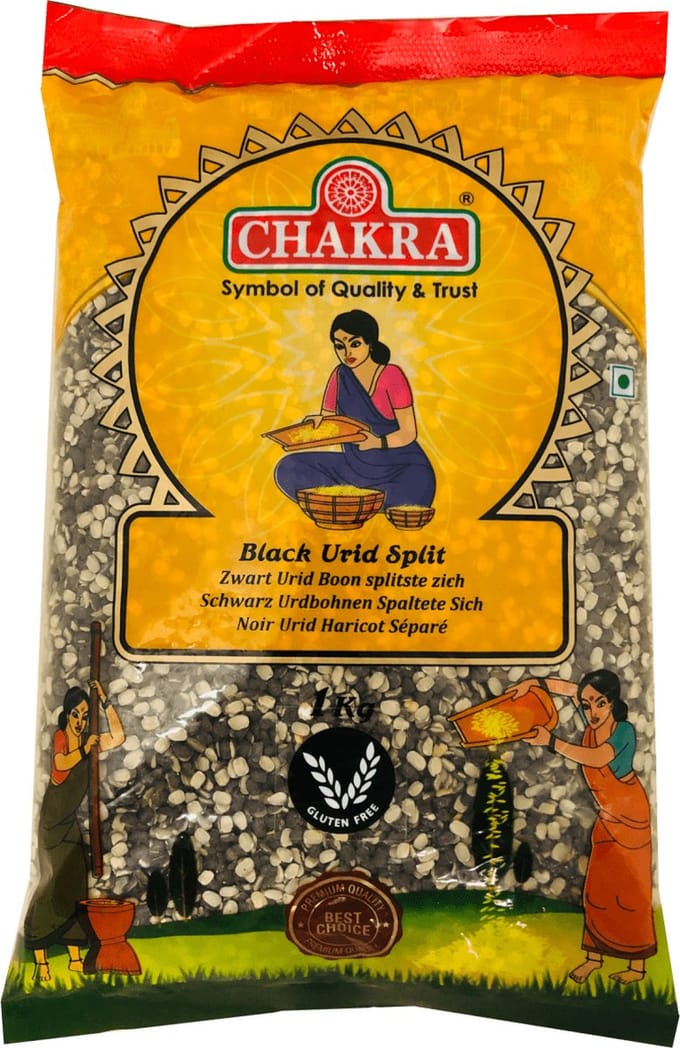 Chakra - Urid Bonen - Black Urid Split - 3x 1 kg