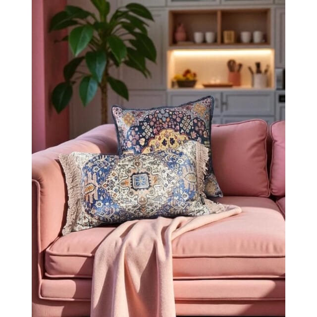 NOVÉE Sierkussen persian veda | 45 x 45 cm | viscose/katoen