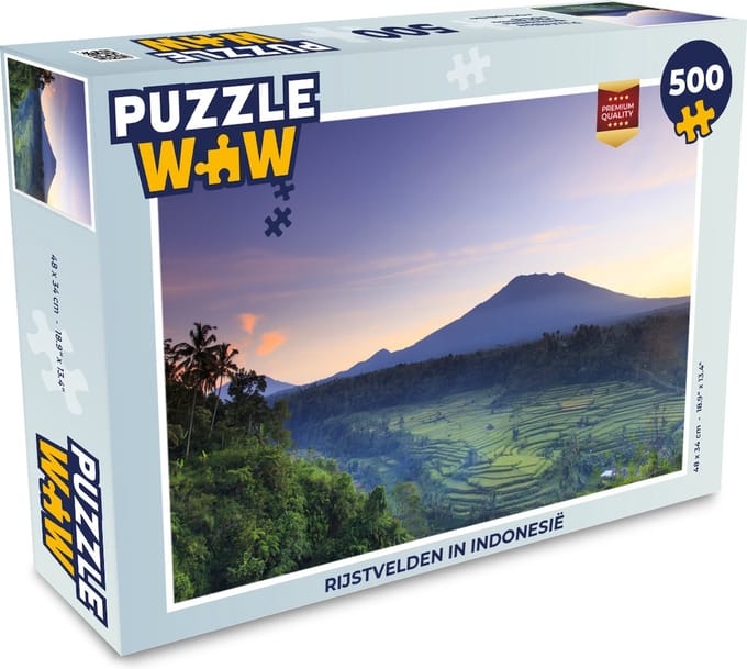 Puzzel Rijstvelden in Indonesië - Legpuzzel - Puzzel 500 stukjes