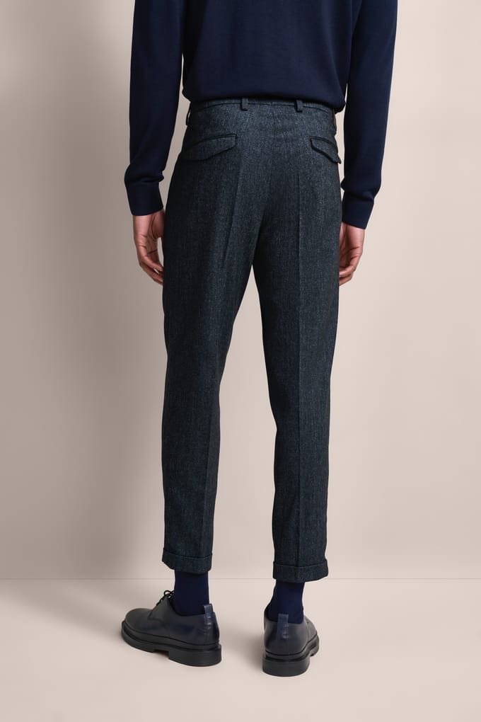 Bugatti Herren Geplooide broek extra zacht