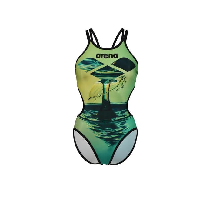 Arena W One Double Cross Back Black-Softgreen-Multi