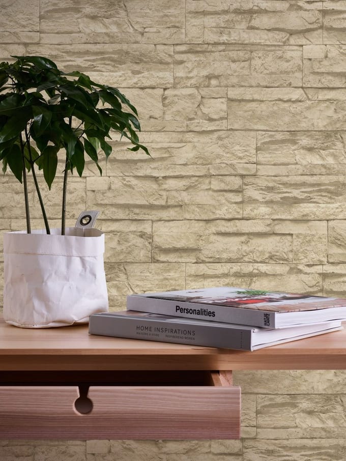 Beige Bruin Steenbehang