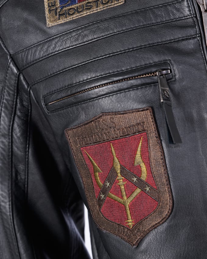 Top Gun leren jas TGJ1005