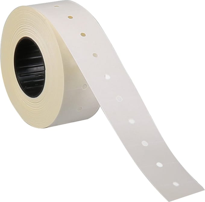 Prijsrol Contact Irex 21x12mm wit afn 1200 stuks 20 rollen
