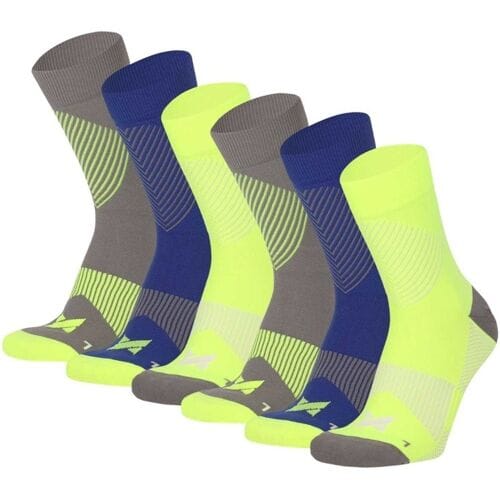 Xtreme Compressiesokken Quarter 6-pack Multi Yellow-45/47