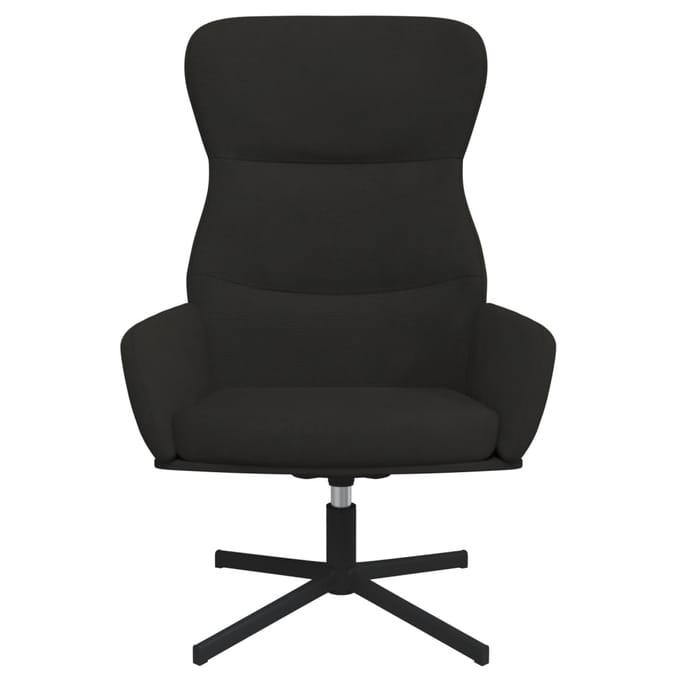 vidaXL - Relaxstoel - fluweel - zwart