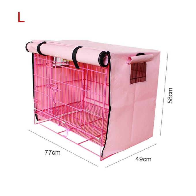 Winddichte Huisdier Kat Konijn Hond Bench Hoes Ademend Waterdicht Vier Seizoenen Kooihoes Type 2 pink