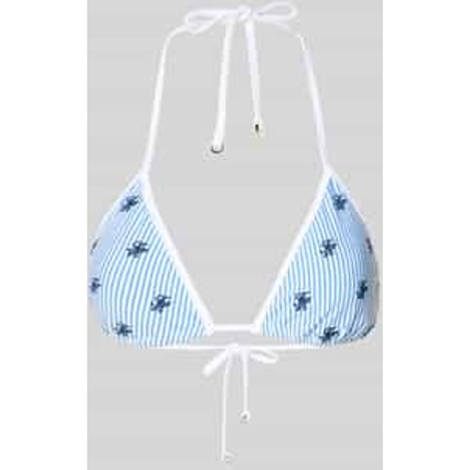 Bikini-top met logo-stitching