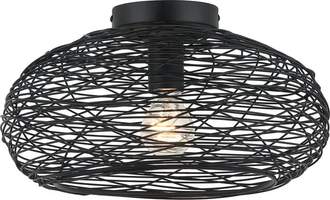 Chericoni Filo Sottile Plafondlamp - 1-lichts - Ø34 cm - Zwart