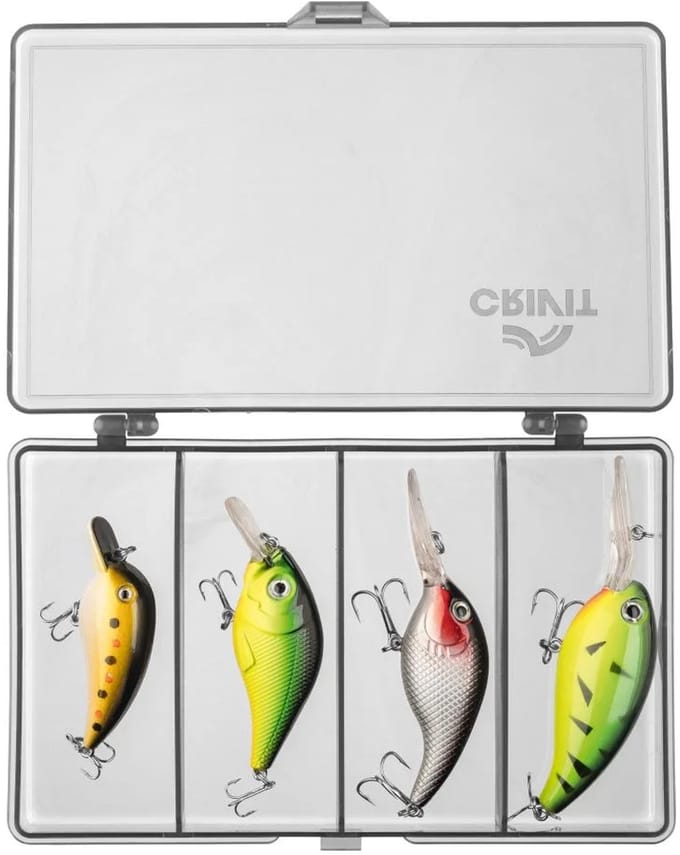 Crivit Lokaas set 4-pack - Crankbaits - met ratelballetjes