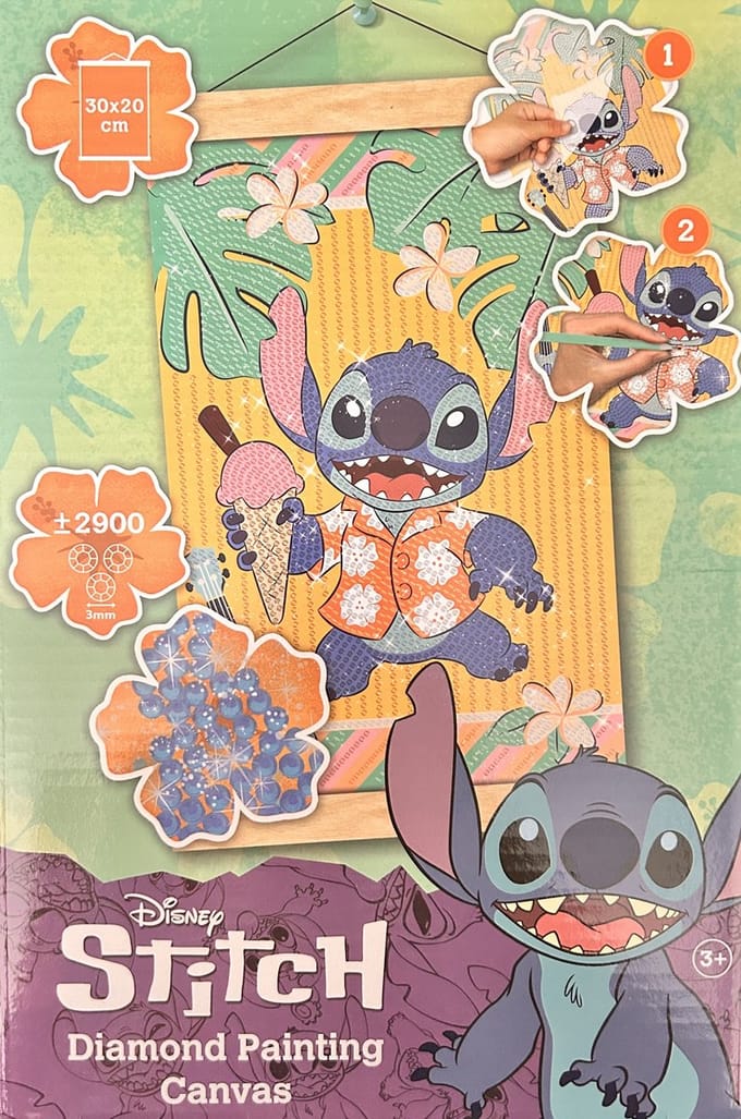 Stitch Diamond painting canvas hanger - Diamond Paint voor Kinderen